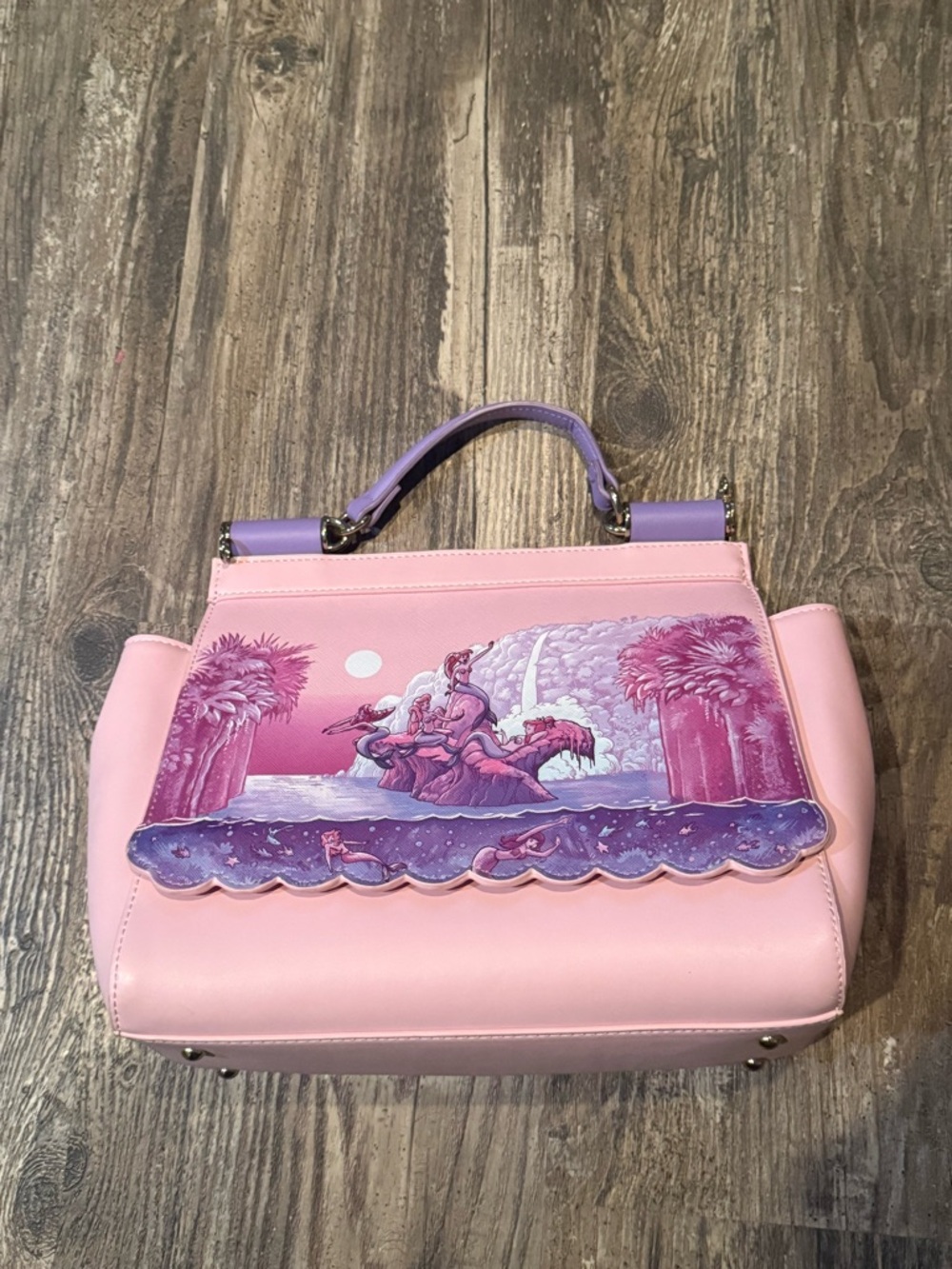 Loungefly Disney Peter Pan Mermaid Lagoon Crossbody Bag
